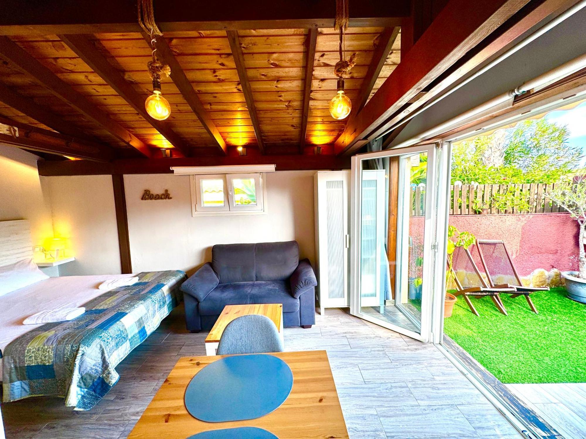 3 Casita-Estudio Con Jardin En La Playa Puerto Marino Esterno foto